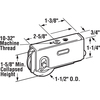 Prime-Line 1-1/2 in. Steel Ball Bearing Sliding Door Roller Assembly Single Pack D 1594